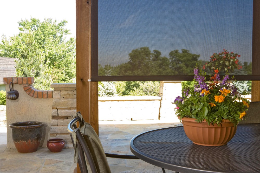 Exterior Retractable Screen Shades